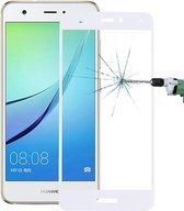 Voor Huawei nova 0.26mm 9H oppervlaktehardheid explosieveilig zeefdruk gehard glas volledig schermfilm (wit)