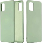 Voor Geschikt voor Xiaomi mi 10 lite effen kleur vloeibare siliconen schokbestendige volledige dekking beschermhoes (groen)