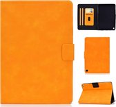 Voor Kindle Fire HD8 (2020) Koeienhuid Textuur Horizontaal Flip Leren Tas met Houder & Kaartsleuven & Slaap / Wekfunctie (Khaki)