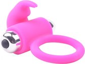 Silicone Rabbit Vibration Cock Ring Roze - Heerlijk gevoel tijdens penetratie - Stimulerend voor mannen en vrouwen - Spannend voor koppels - Sex speeltjes - Sex toys - Erotiek - Sexspelletjes voor man – Seksspeeltjes - Cockring vibrerend - Penisring
