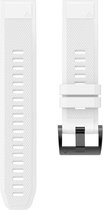 Siliconen Bandje QuickFit 20mm - Wit - Geschikt voor Garmin Fenix 5S & 5S Plus - En Meer Modellen