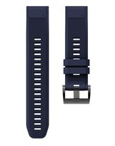 Siliconen Bandje QuickFit 22mm- Blauw - Geschikt voor Garmin Fenix 5/6 (5/6 Plus & Sapphire) - Forerunner 935/945 - En Meer Modellen
