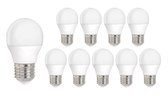 Aigostar - Voordeelpak 10 stuks - E27 LED lampen - Type G45 - 4W vervangt 30W - 3000K - warm wit licht