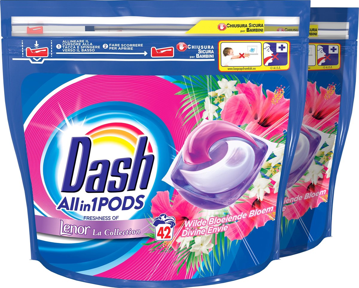 DASH Allin1 Pods Lessive en capsules Coquelicot & Fleurs de