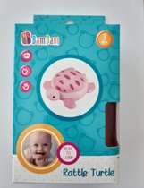 Bam Bam - Rammelaar - Schildpad - Roze - Babyspeelgoed - Bijtspeelgoed