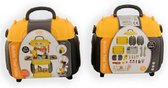Jono Toys - Speel Gereedschap set  - 3 in 1 mobiel - 28 delig - in koffer - met draagkoord - Speelgoedgereedschap