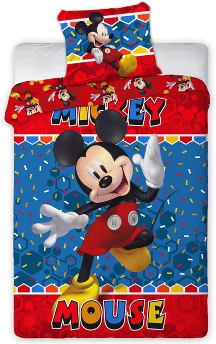 Mickey Mouse dekbed - 140 x 200 cm. - Mickey dekbedovertrek - eenpersoons
