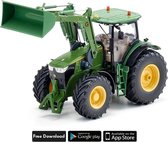 Siku Control bestuurbare tractor John Deere 7310R met voorlader en Bluetooth App besturing