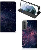 Flip Cover Geschikt voor Samsung Galaxy S21 FE Smart Cover Hoesje Stars