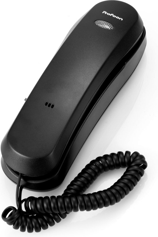 Profoon TX-105 Eenvoudige bedrade telefoon - Geschikt om neer te zetten - Zwart