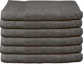 Polydaun Handdoek - Badlaken - Antraciet - 6 stuks - 70x140 cm