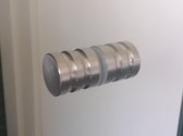 Luxe RVS Douchedeur knop -  type Sturdy Deurknopgarnituur – Douchedeur handvat / Glazendeurknop / Deurknop RVS / zilverkleur RVS