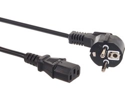 Maclean - Voedingskabel 3-pins EU-stekkerlengte 3 m