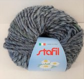 STAFIL WOOL DAISY, COL:52 MIX GRIJS/ BLAUW - Breigaren - Zacht wol - Baby wol - Breien - Haken - Sjaal breien - Haken voor baby - Haken voor interieur - Muts breien - Super zacht -