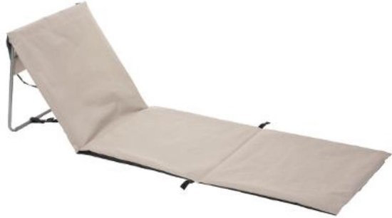 Gesprekelijk Renderen Voorschrijven Strandstoel opvouwbaar - Blauw - Strandmat met rugleuning - Campingstoel -  Ligstoel -... | bol.com