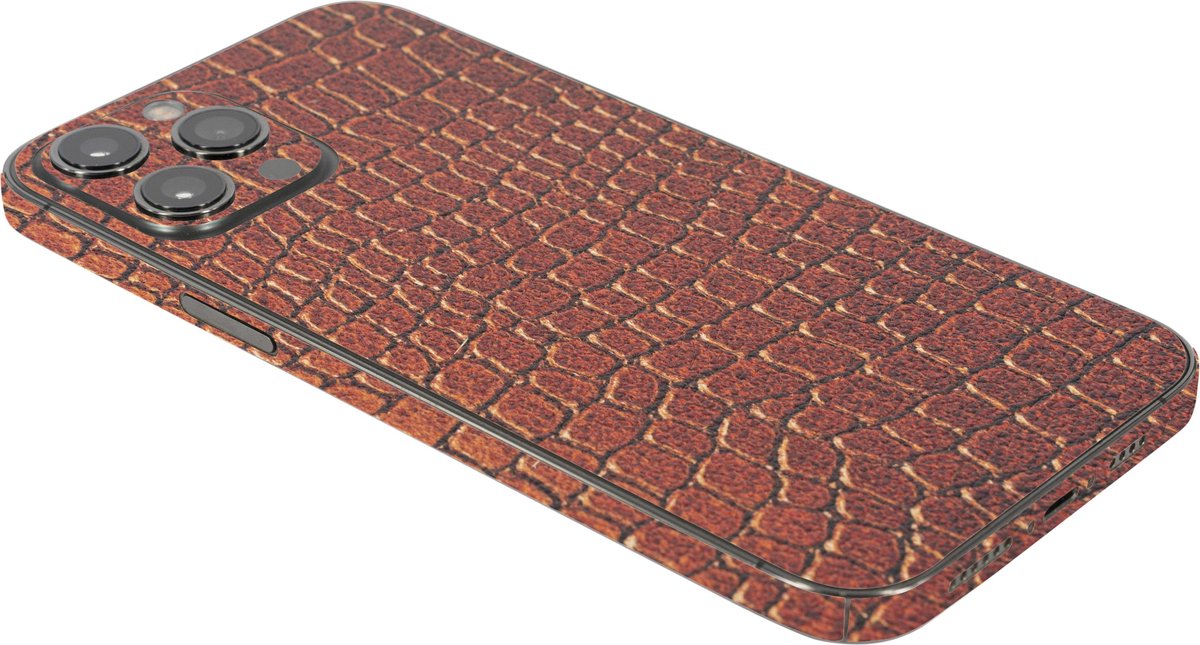 ScreenSafe Skin iPhone 12 Pro Max Brown Caramel Snake zonder logo