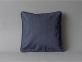 Kussenhoes denim donker blauw 40x40 cm