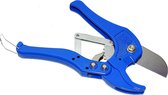 Blauwe Ratel kunststof PVC Tyleen PEX PE-RT kunststof Buizen en slang knipper tot 42mm Leidingknipper Buissnijder, Buizenschaar, pijpschaar