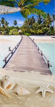 Zachte Luxe Strandlaken - 100x180cm - 100% Velours - Polyvelvet - Magisch Strand