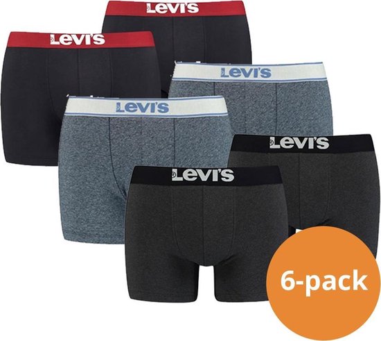 Boxers Levi's - Pack Surprise de 6 - Pack mixte de sous-vêtements pour hommes Levi's - Taille S