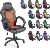 E-Sports - Game stoel - Ergonomisch  -Bureaustoel - Verstelbaar- Racing - Gaming Chair - Zwart / Oranje