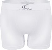 Clark Crown® Naadloze Microvezel Boxershort | Sport Boxershort | Vrij van AZO kleuren | Stretch Materiaal | Perfecte Pasvorm | L/XL | Wit