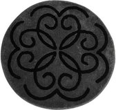 Livetti | Badkamermat | Badmat | Rond | 90x90 | Oreo Grijs