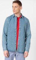 Lacoste Heren Overhemd - Bleach Denim - Maat 43