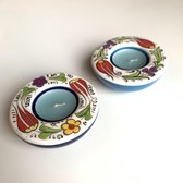 Paar handgemaakte Mexicaanse kandelaars