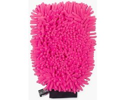 Muc-Off Auto Motor Fiets 2 in 1 Microvezel Washandschoen Roze Auto Was Handschoen Wassen & Schoonmaken Microvezeldoek Autohandschoen Schoonmaakdoekjes