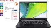 Acer Aspire 5 - Intel i3 - 15 Inch Full HD - 4 GB RAM - 128 GB Opslageheugen - Zwart - Windows 10 Home S  -  incl. Office 2019 Home & Student t.w.v. €149! (Word, Excel, PowerPoint,