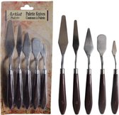 paletmessen schilderen- paletmessen set- verf- olieverf-acryl verf- kunst & hobby-5 stuks metalen paletmessen