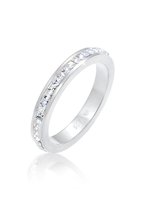 Elli PREMIUM Ring Dames Elegant Basic met Kristallen in 925 Sterling Zilver
