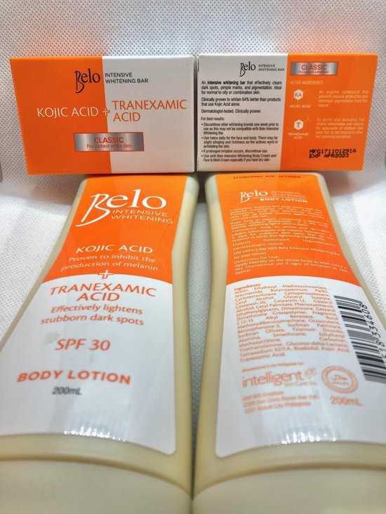 DubbelVoordeelpakket Belo Kojic Acid + Tranexamic Acid Body Lotion 2 X