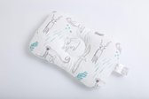 baby hoofdkussen  -  Plat hoofd - steunkussen - Verkoelend kussen - 3D Ademend Polyester - kraamcadeau jongen & meisje - kraampakket - babyshower - slaapondersteuning – kinderkussen - New Bor