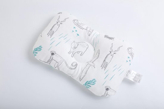 baby hoofdkussen  -  Plat hoofd - steunkussen - Verkoelend kussen - 3D Ademend Polyester - kraamcadeau jongen & meisje - kraampakket - babyshower - slaapondersteuning – kinderkussen - New Born – cadeau - verzorgingsproducten