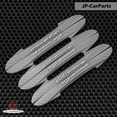 Autodeur en -spiegel Bumper Strips - Stoot strips - Bescherm je Deuren en Spiegels tegen Krassen en Stoten - 6 stuks - Rubber - Grijs