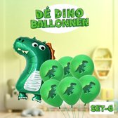 Dinosaurus ballonnen Set G (inc XXL) ! | Verschillende dino ballonnen voor op een kinderfeestje of kinderkamer! | Ook leuk als speelgoed | Op te blazen met een rietje of met helium