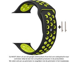 Siliconen bandje – geschikt voor 22mm smartwatches (Samsung, LG, Seiko, Asus, Pebble, Huawei, Cookoo, Vostok, Vector, Gear S3, LG Watch) – zwart/geel