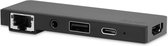 LMP - USB-C Tablet Pro Dock - 5-poorts USB-C Pro Dock met HDMI, USB-C, Ethernet, USB-C, 3.5 mm Jack aansluiting - Donker Grijs