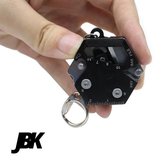 Survival multitool (zwart) - JBK® - Mannen gadget - Kampeer tool - Sleutelhanger gadget - Survival kit - Pocket - Gereedschap set - All-in-one gadget - RVS