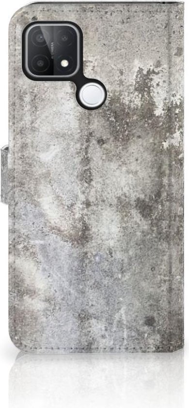 Flipcover OPPO A15 Phone Case Béton