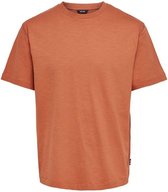 Only & Sons Oversized  T- Shirt Oranje Kledingmaat : S