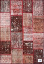 Vloerkleed Vintage 161x235 cm Handgeknoopt Patchwork Tapijt tapijten woonkamer