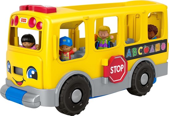 Fisher-Price Little People Grote schoolbus - Peuter speelgoed speelfigurenset