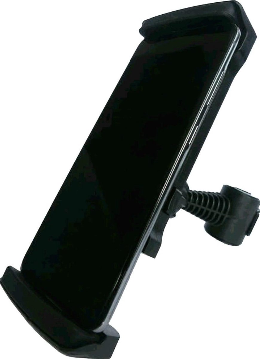 TS - Vespa Telefoonhouder Scooter Universeel voor Windscherm en Spiegel oa. voor Apple iPhone & Samsung / Piaggio Zip Kymco Sym Peugeot - Zwart