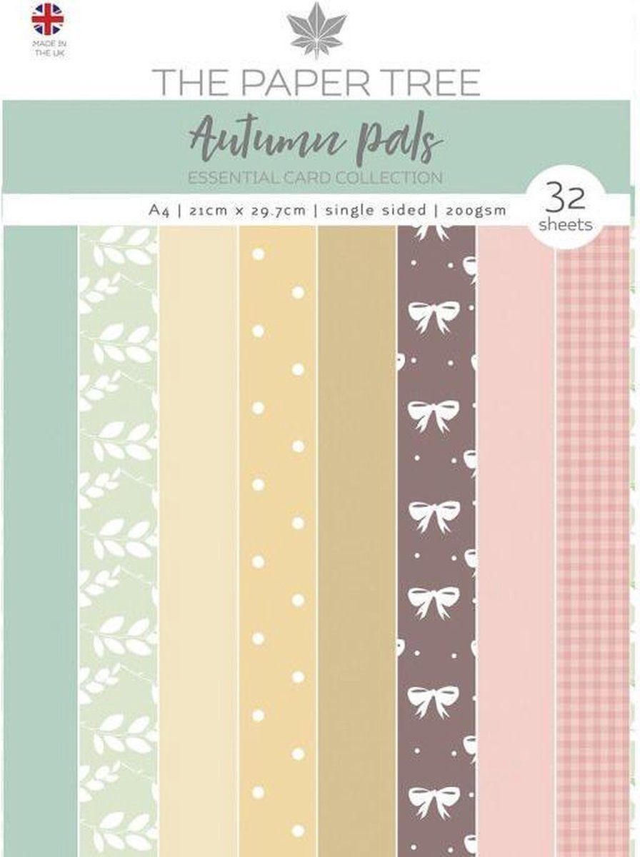 The Paper Tree Autumn pals A4 Essential colour card