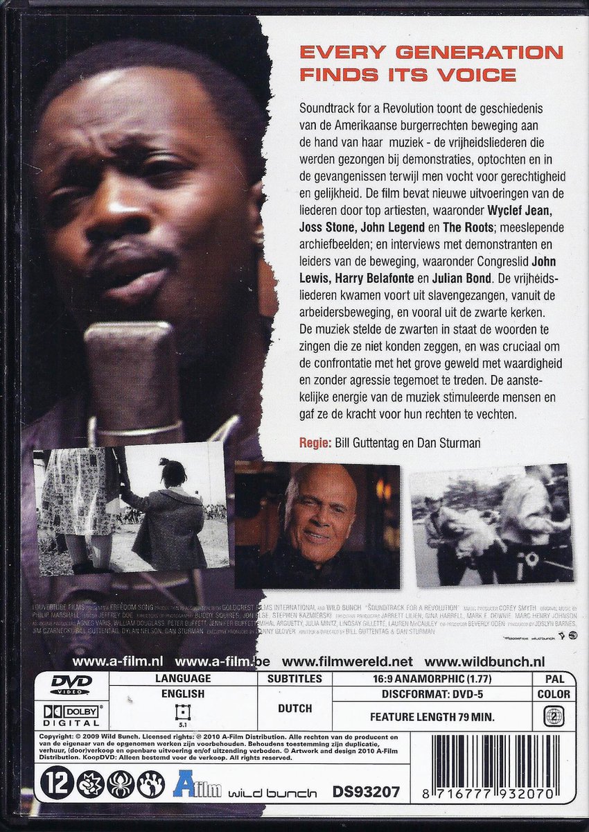 Soundtrack For A Revolution (Dvd), John Lewis Dvd's