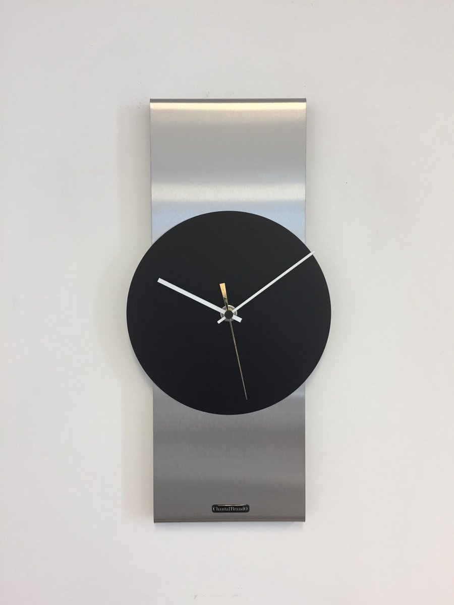 Wandklok ORION XL BLACK Centre Point Golden Pointer