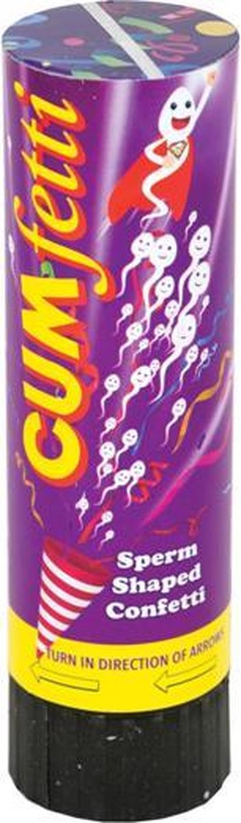 Goedkoopste Cumfetti Sperm Shaped Confetti Party Popper